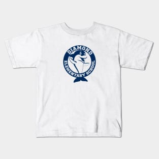 Diamond ES logo in navy Kids T-Shirt